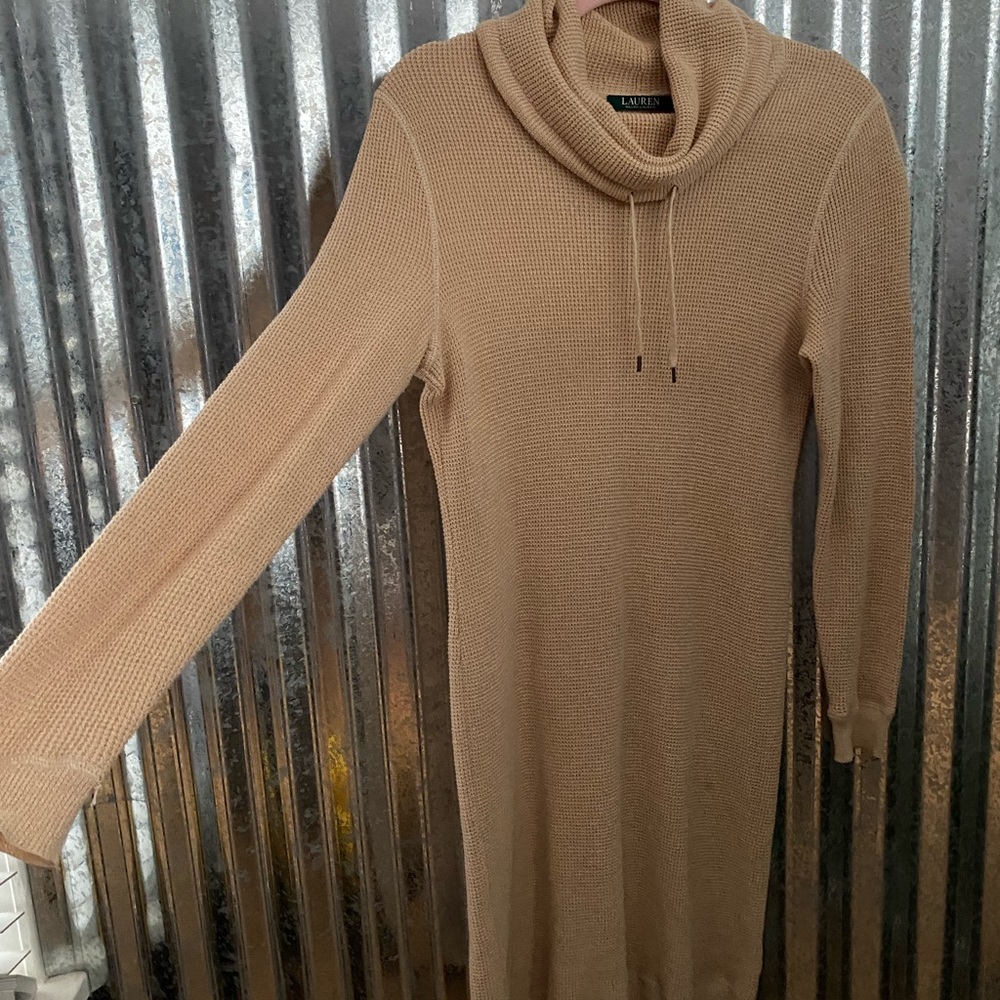 Ralph Lauren Waffle Knit Sweater Dress - Picture 5 of 16